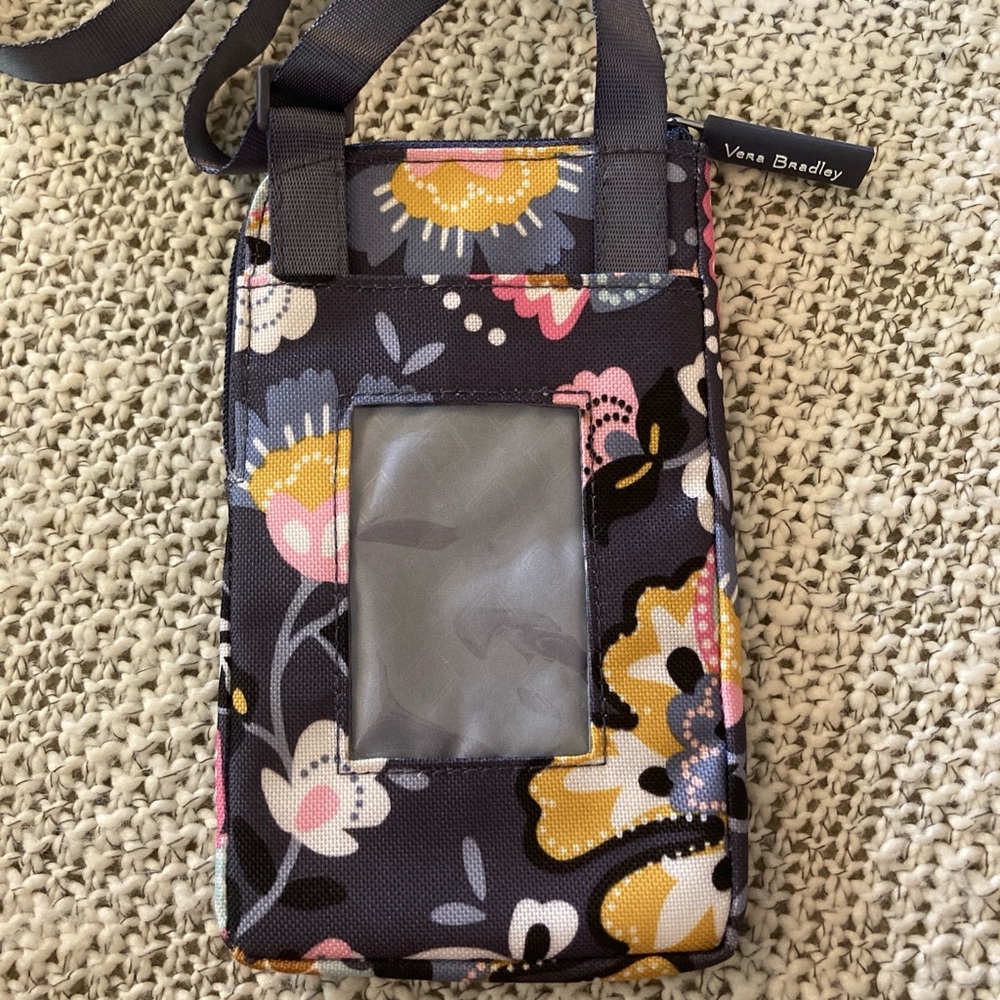 Vera Bradley Charmont Meadow Floral Mini Cellphone Crossbody ID Wallet - Picture 4 of 8